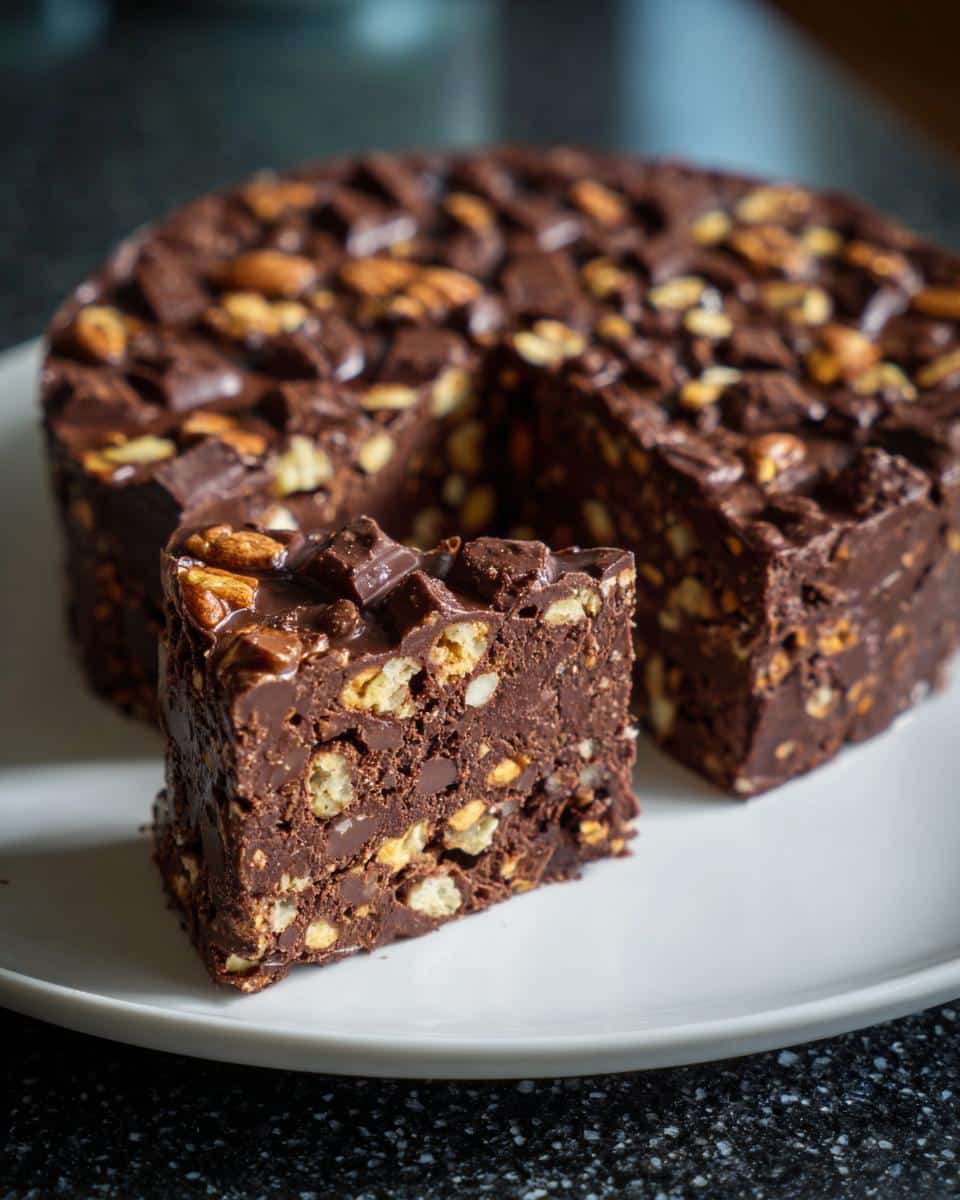 No-bake chocolate biscuit cake - detail 2