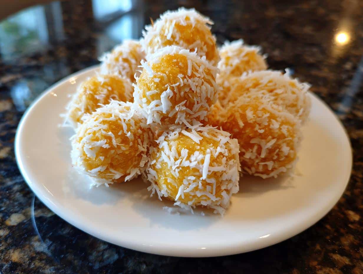 No-bake coconut dessert bites