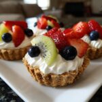 No-bake fruit cream cups