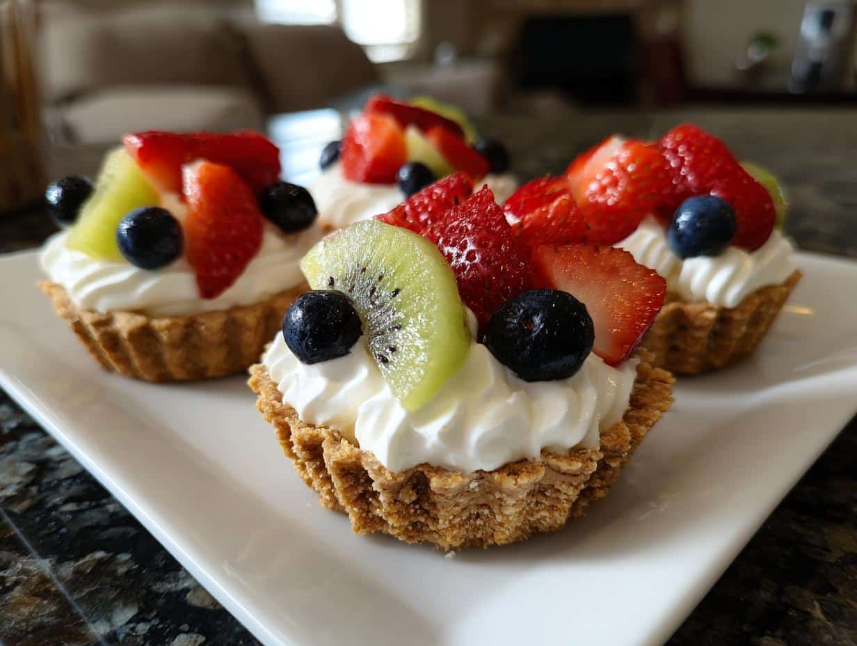 No-bake fruit cream cups