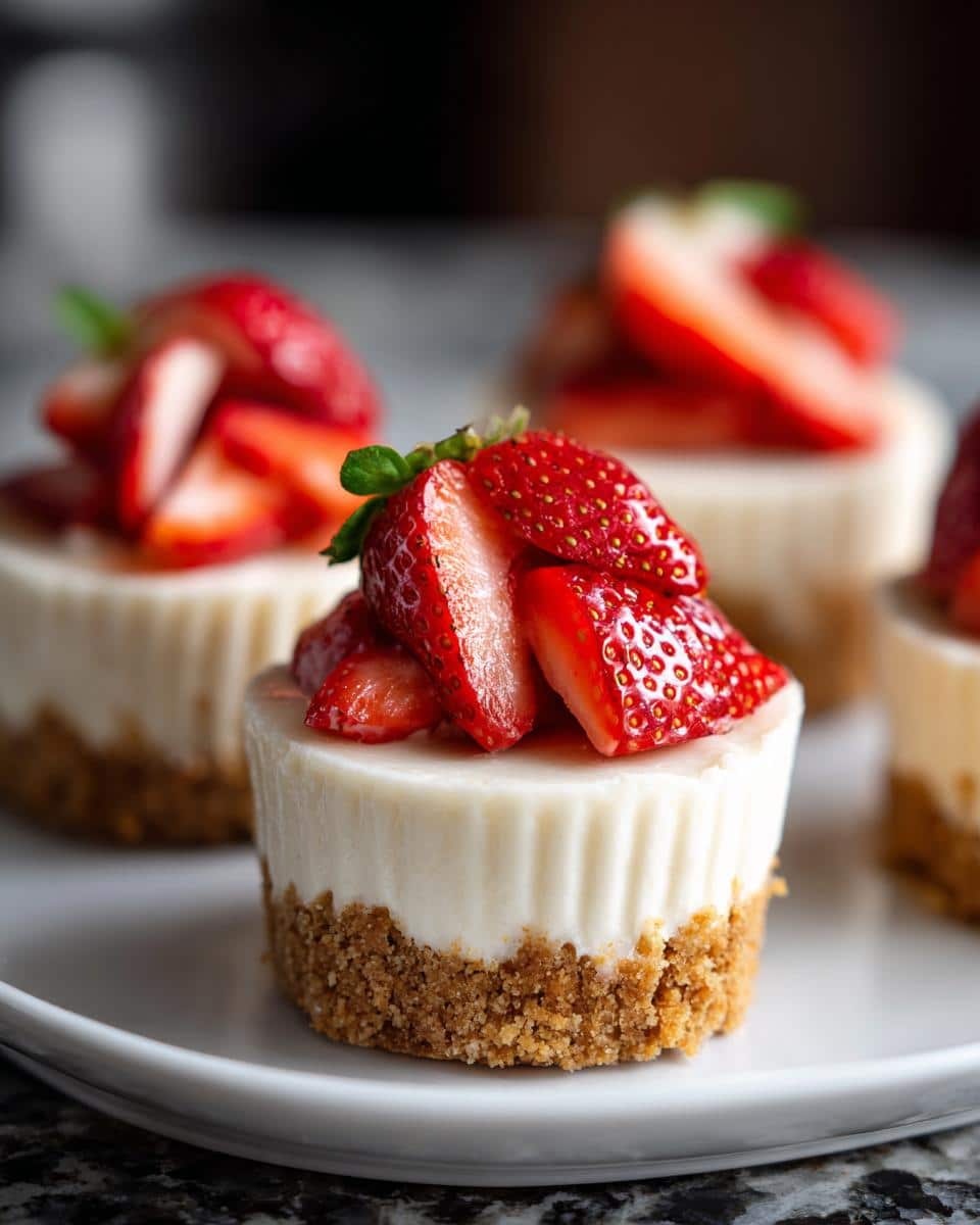 No-bake mini cheesecake cups - detail 1