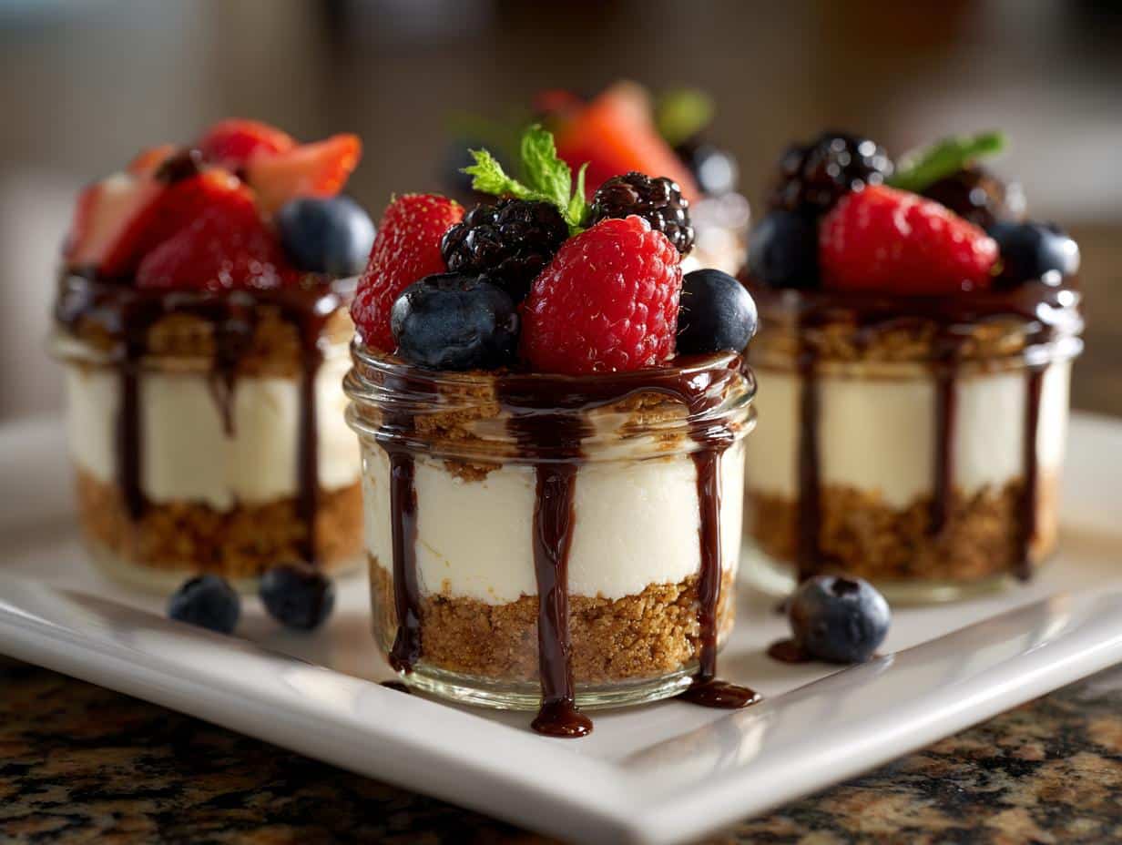 No-bake mini dessert jars