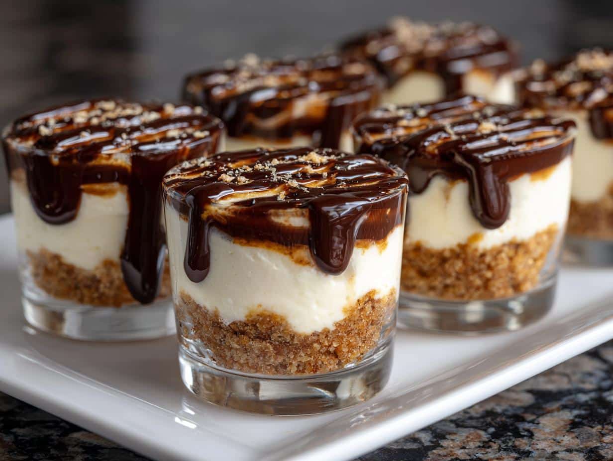 No-bake mini dessert shots