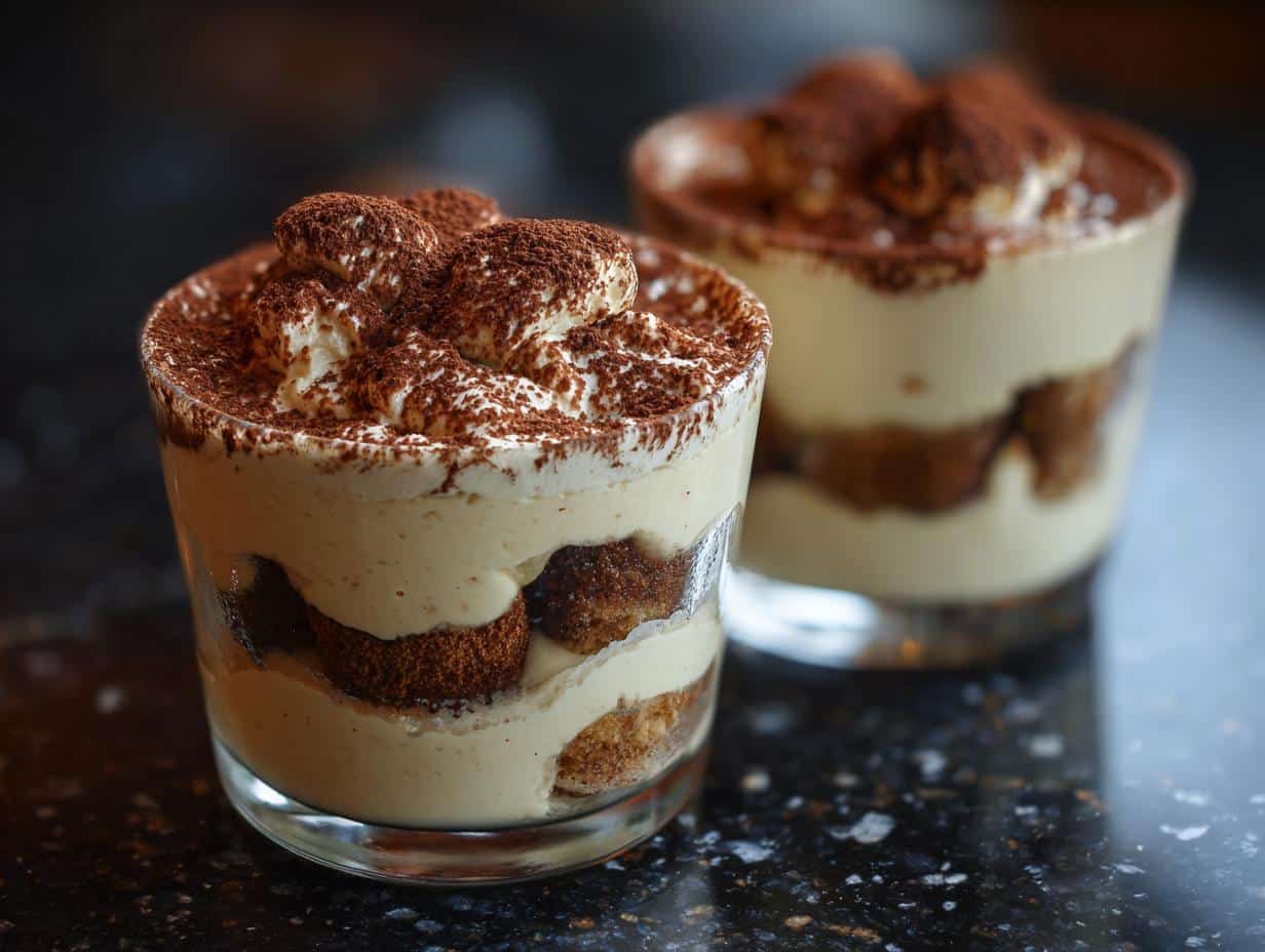 No-bake mini tiramisu
