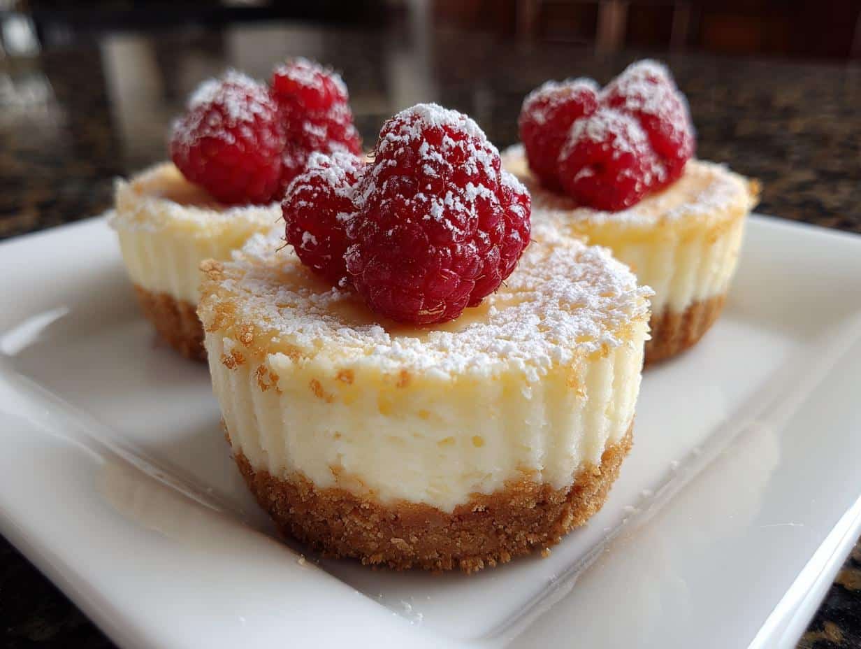 No-bake mini vanilla cheesecake