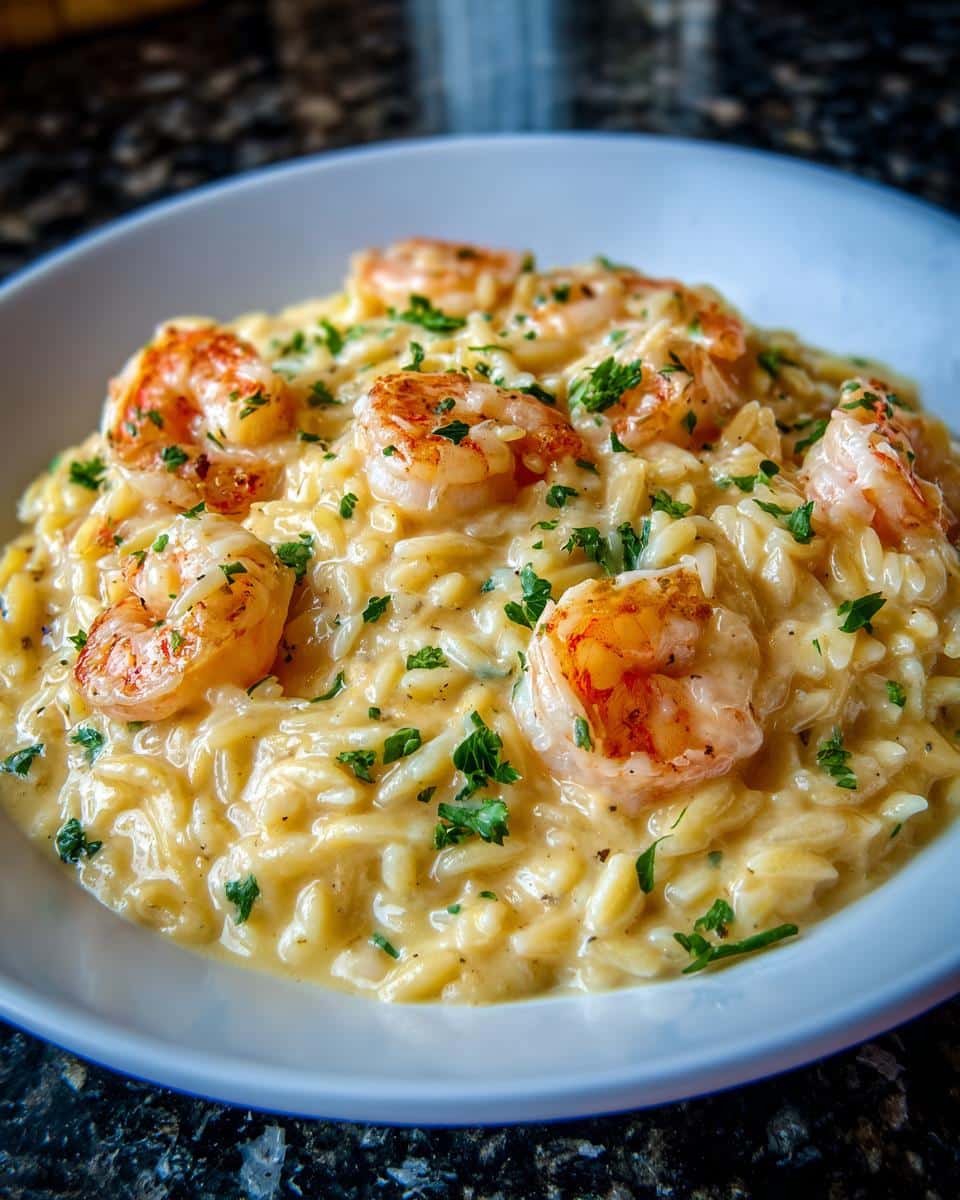 One-Pot Shrimp Alfredo Orzo - detail 3