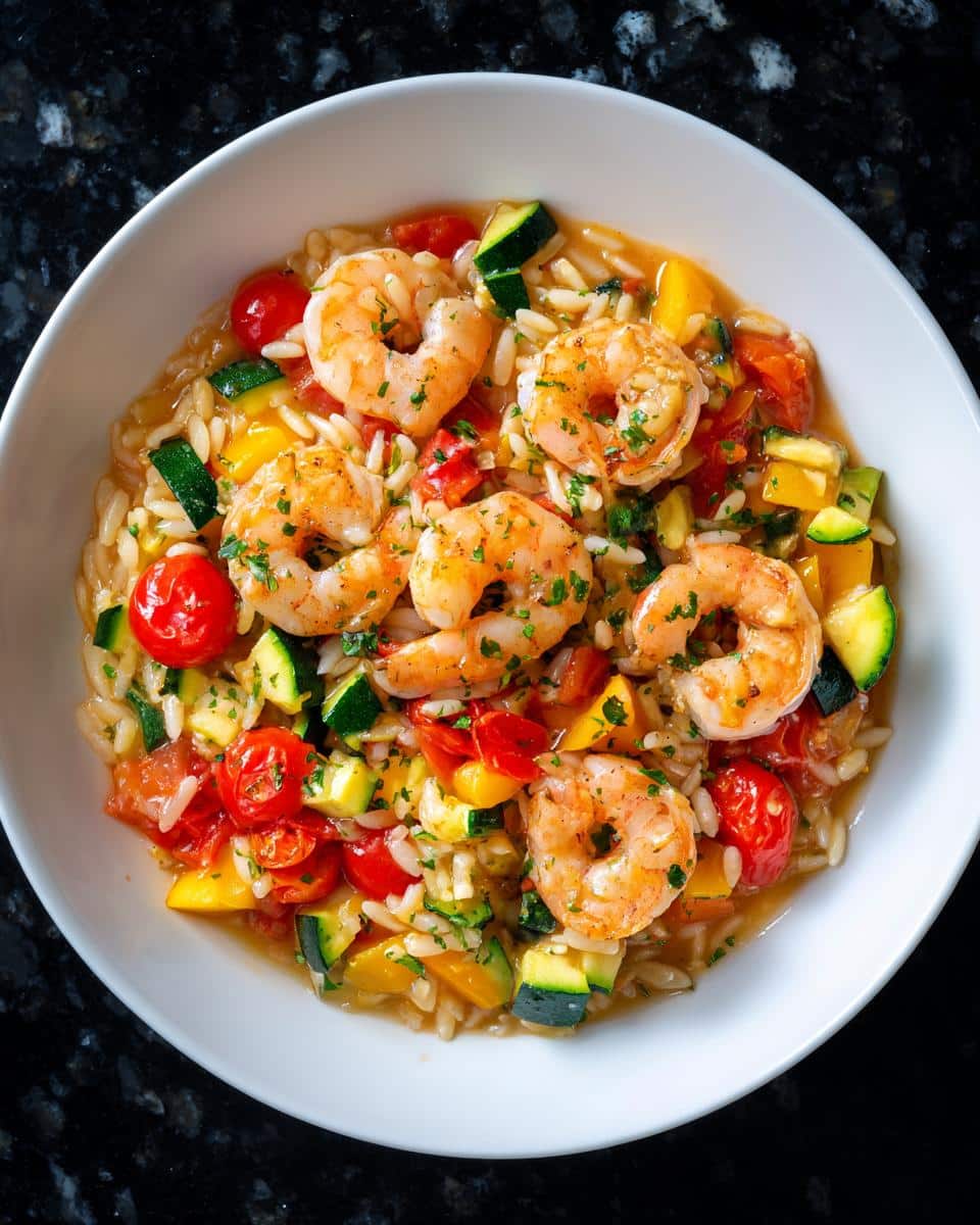 One-Pot Shrimp Orzo Primavera - detail 3