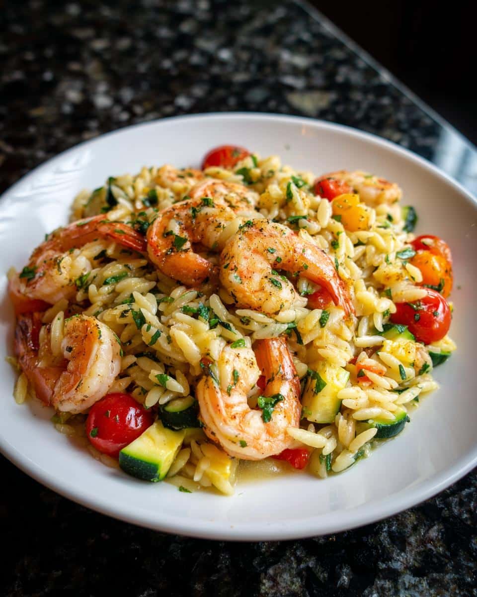 One-Pot Shrimp Orzo Primavera - detail 4