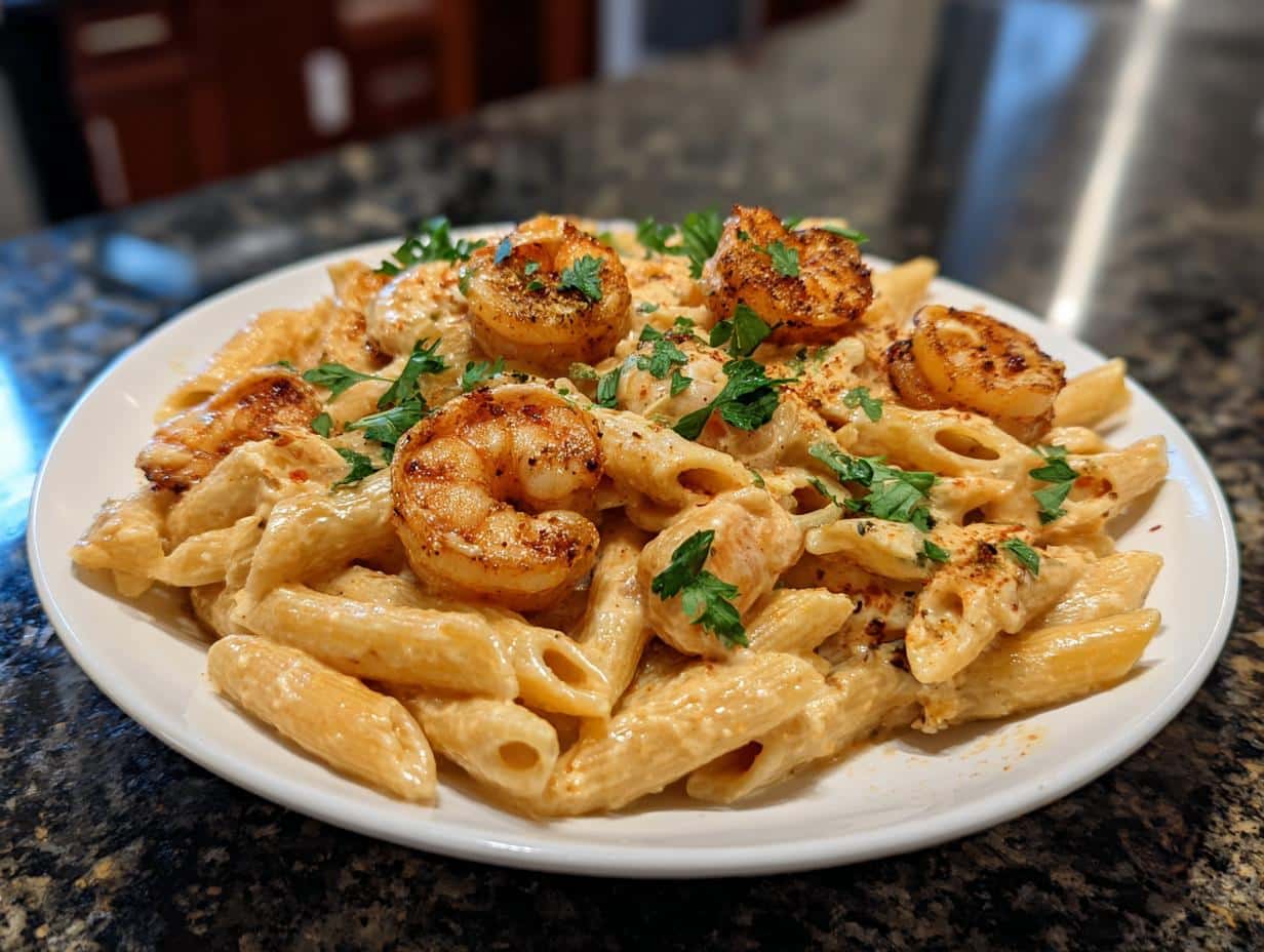 Shrimp Alfredo Cajun Penne