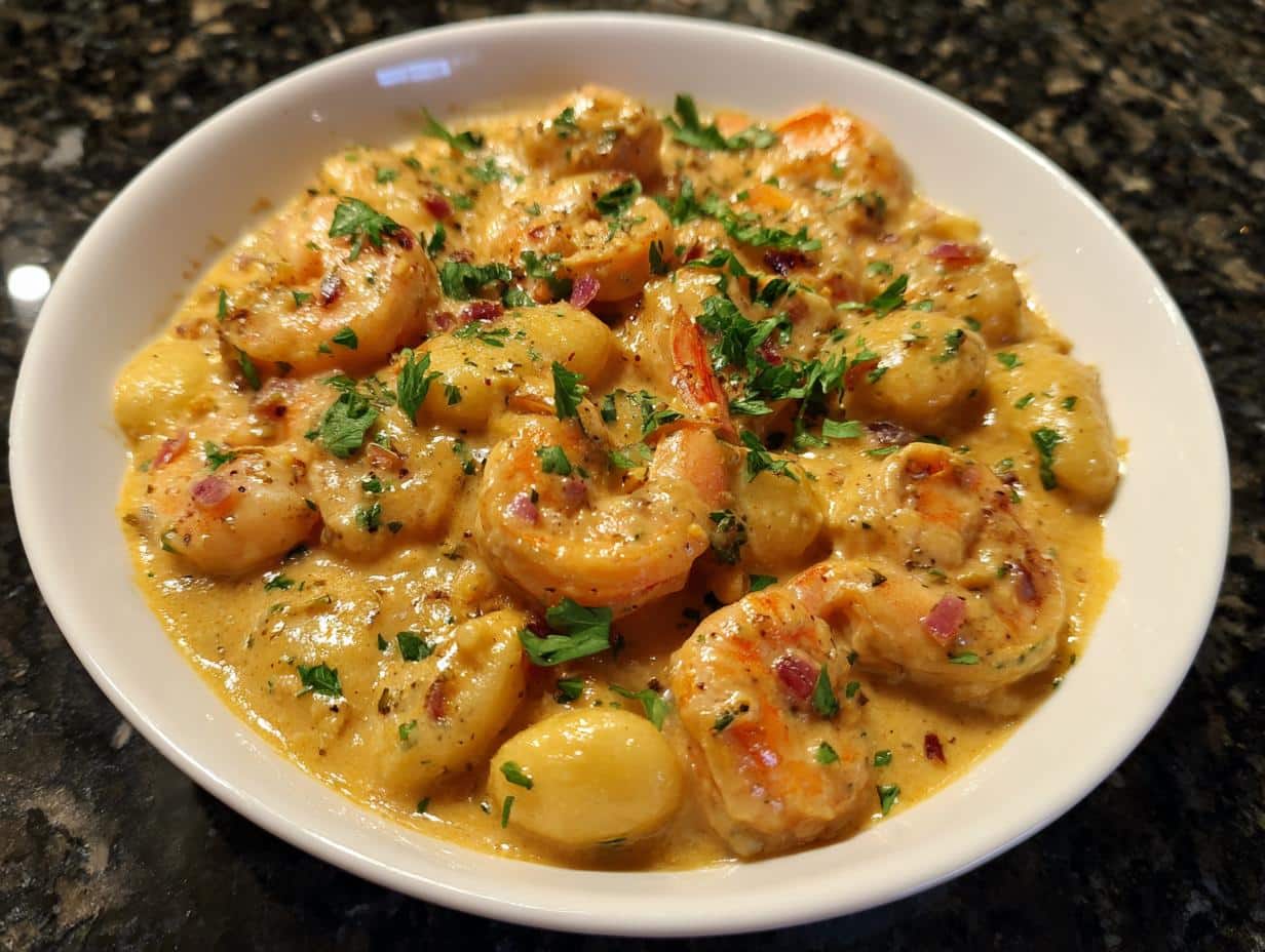 Shrimp Alfredo Gnocchi