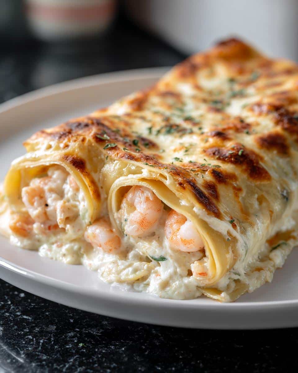 Shrimp Alfredo Lasagna Roll-Ups - detail 2