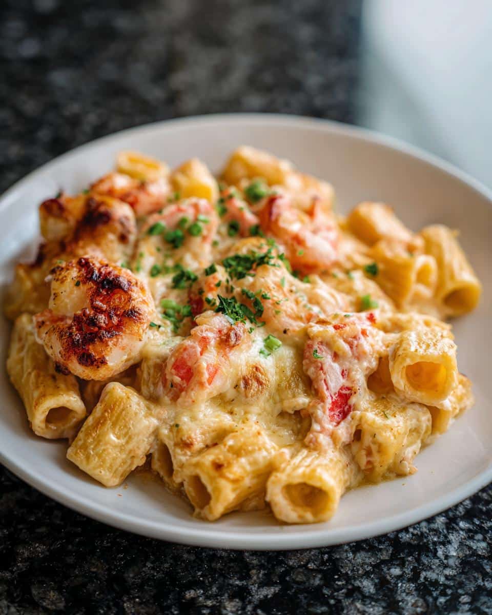 Shrimp Alfredo Rigatoni Bake - detail 2