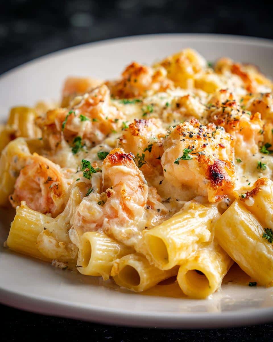Shrimp Alfredo Rigatoni Bake - detail 3