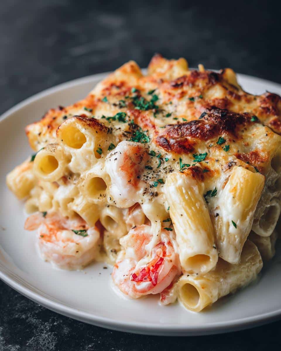 Shrimp Alfredo Rigatoni Bake - detail 4