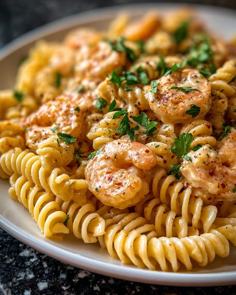Shrimp Alfredo Rotini - detail 2