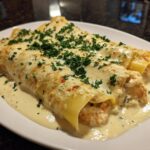 Shrimp Alfredo Stuffed Manicotti