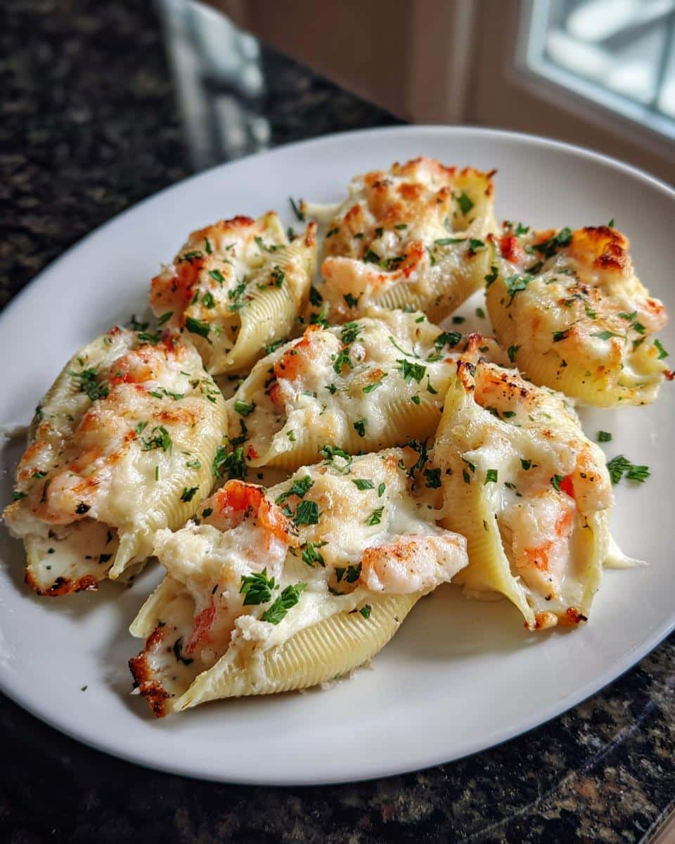 Shrimp Alfredo Stuffed Shells - detail 1