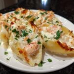 Shrimp Alfredo Stuffed Shells