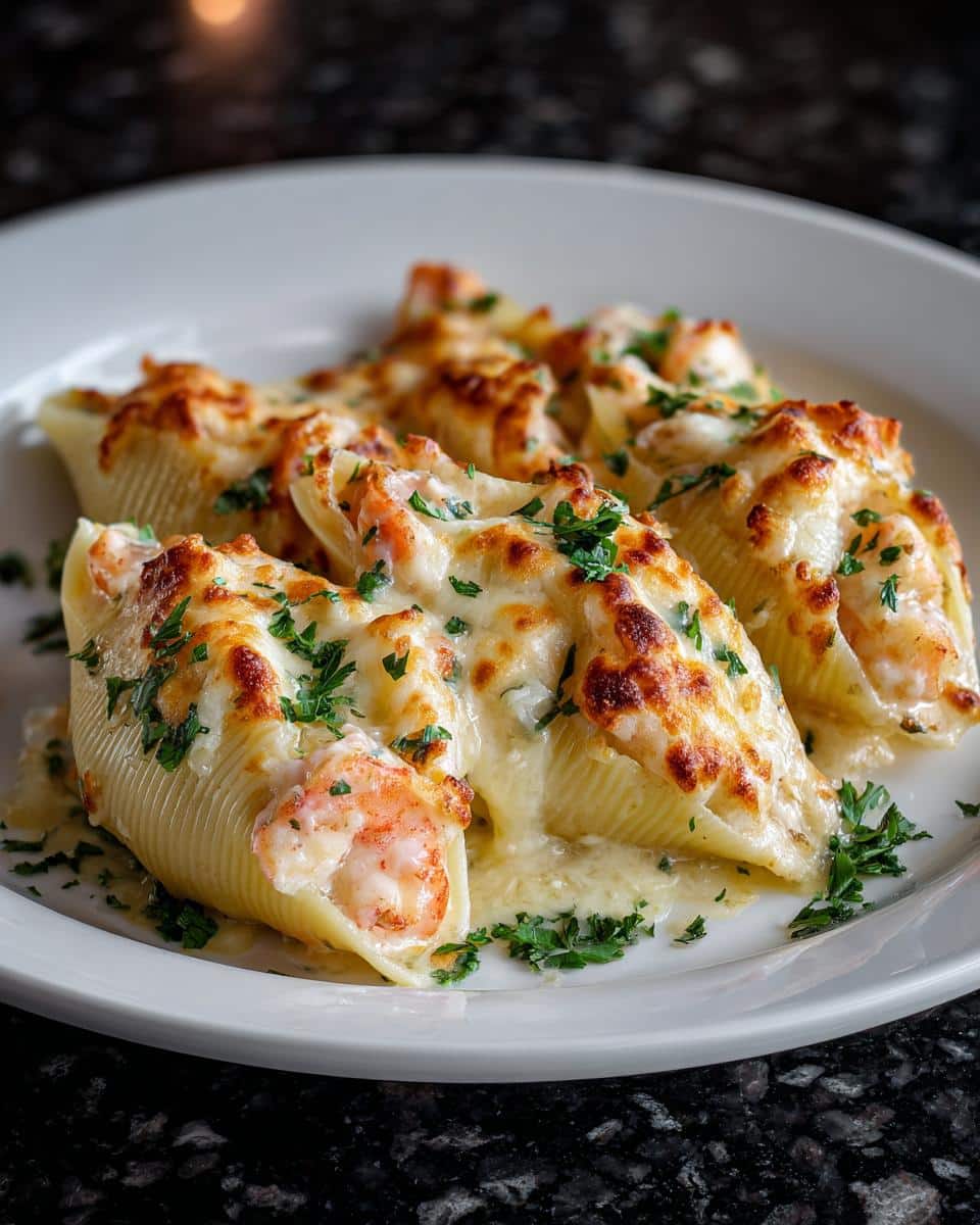 Shrimp Alfredo Stuffed Shells - detail 3