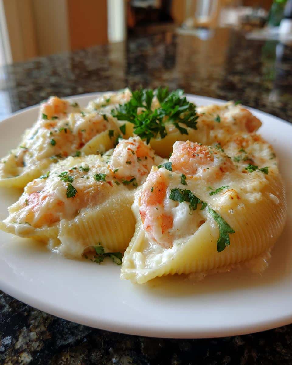 Shrimp Alfredo Stuffed Shells - detail 4