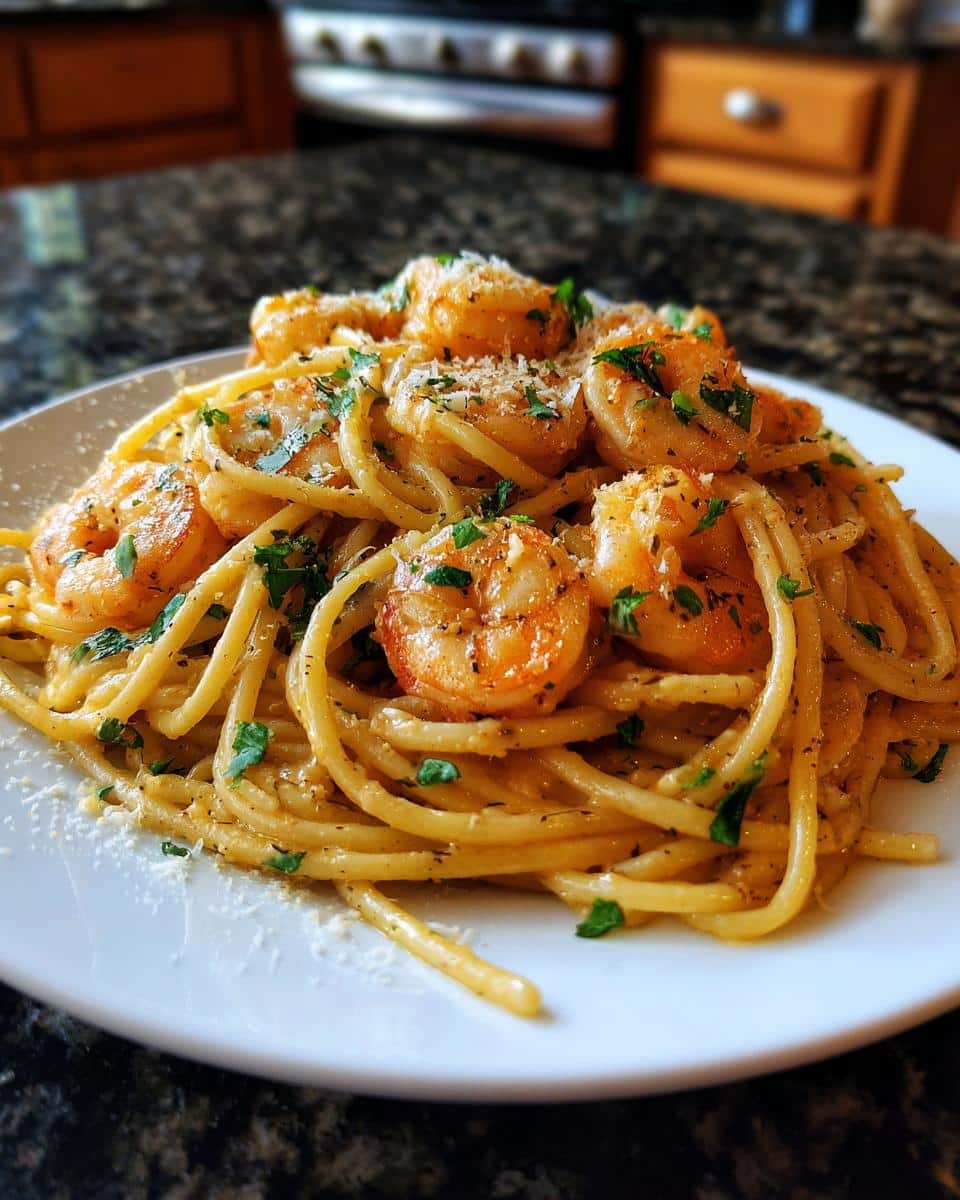 Shrimp Carbonara (No Pork Version) - detail 3