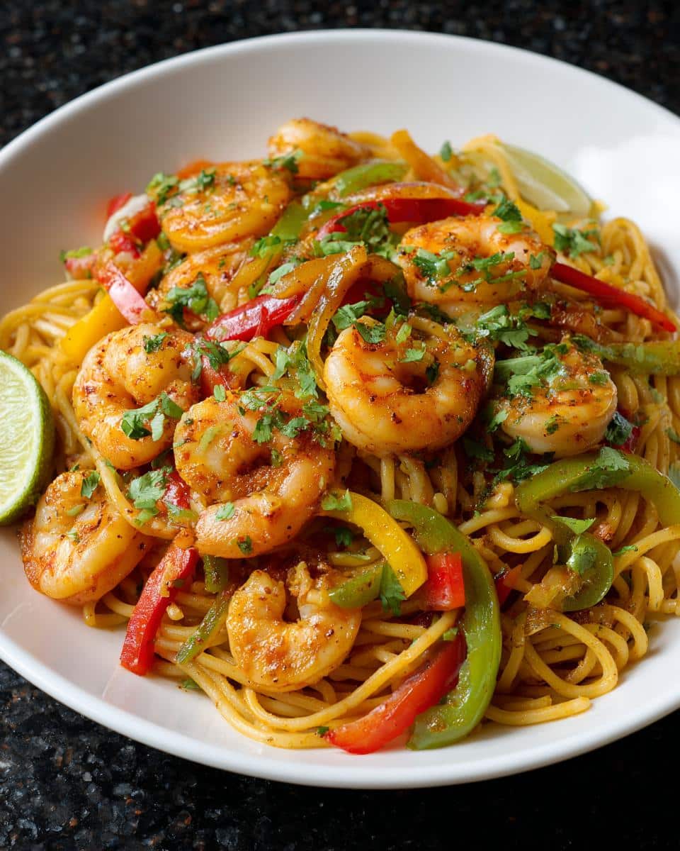 Shrimp Fajita Pasta (No Pork) - detail 1