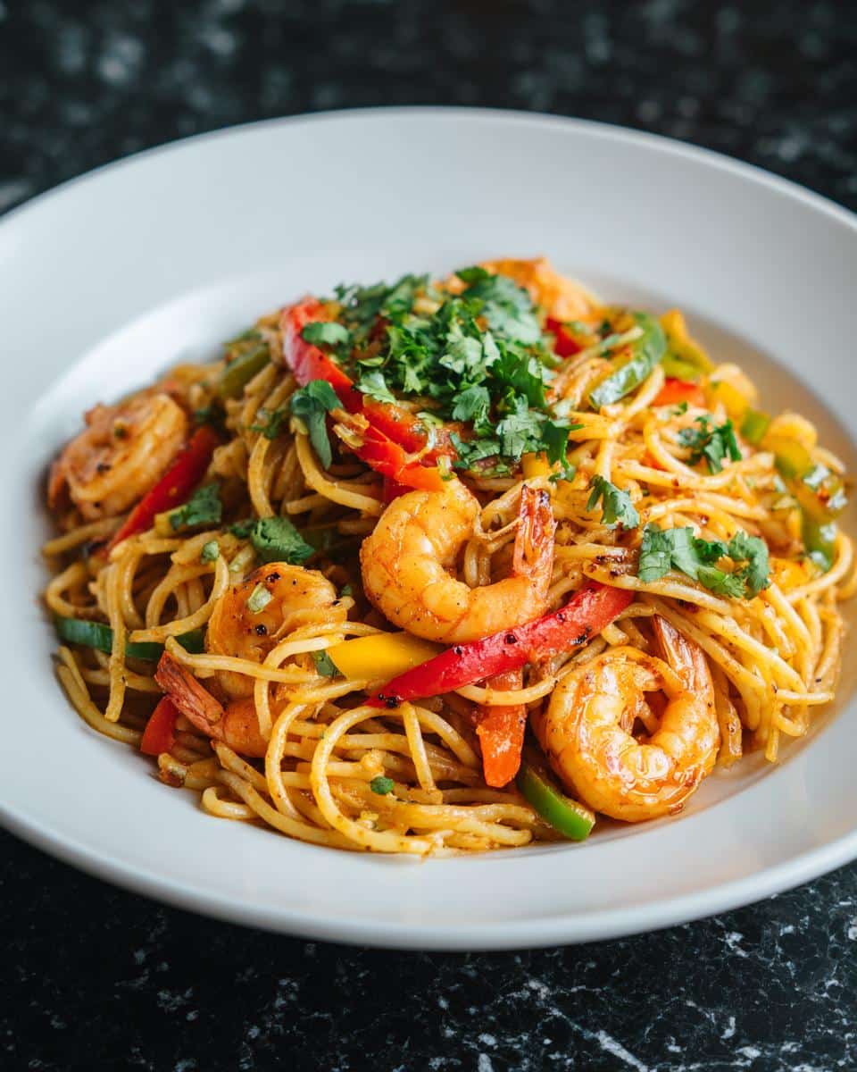 Shrimp Fajita Pasta (No Pork) - detail 2