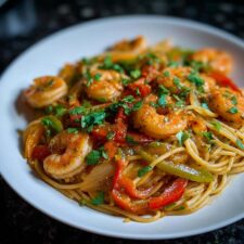 25-Minute Shrimp Fajita Pasta: Bold Flavor Explosion