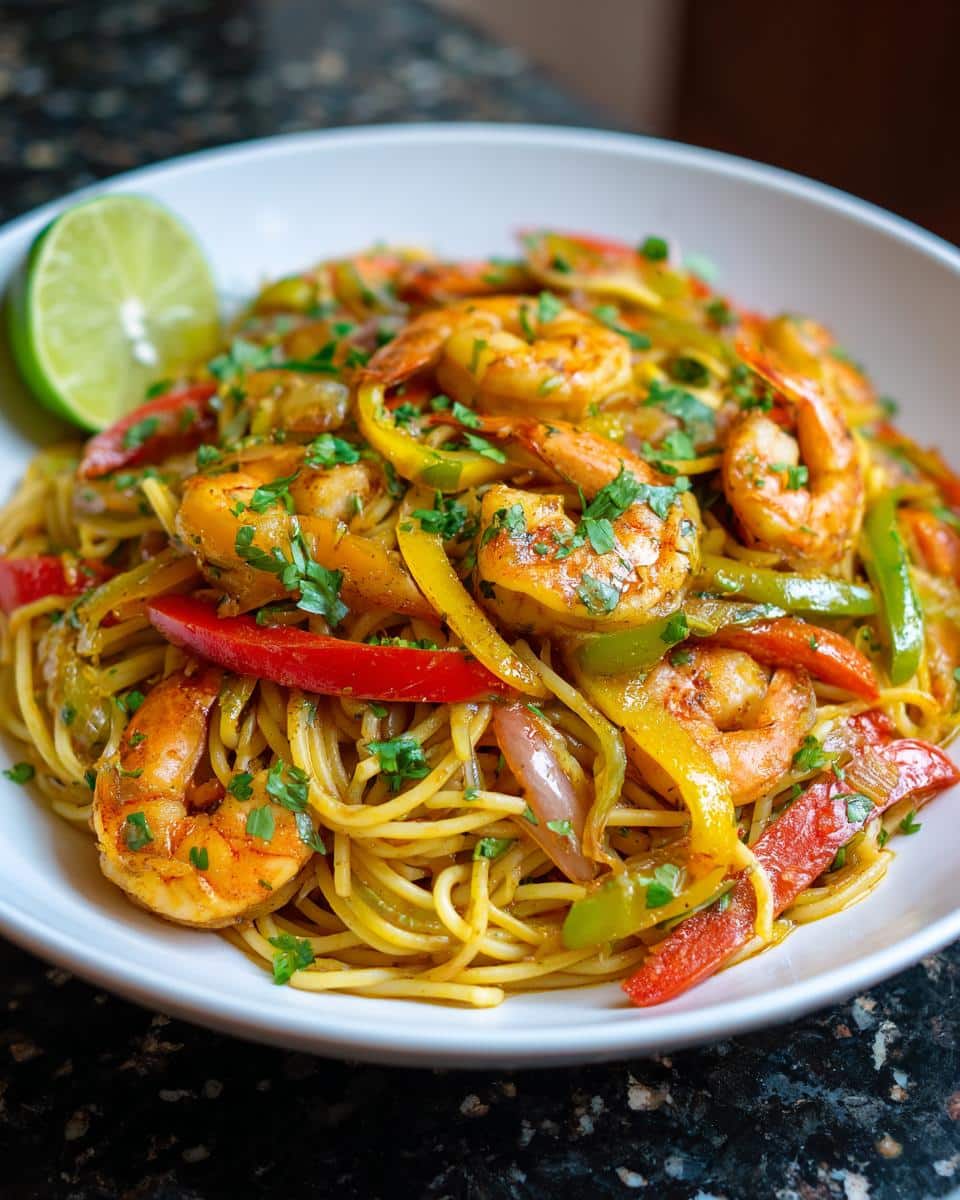 Shrimp Fajita Pasta (No Pork) - detail 3