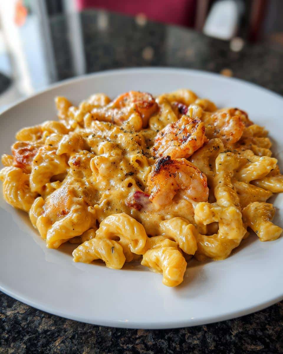 Shrimp Mac and Cheese Pasta - detail 2