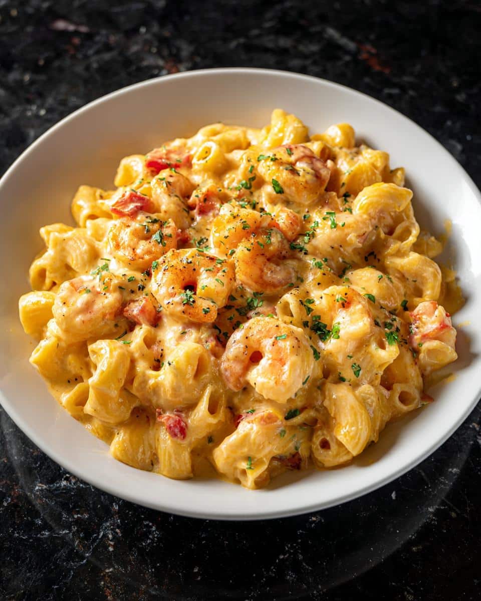 Shrimp Mac and Cheese Pasta - detail 4