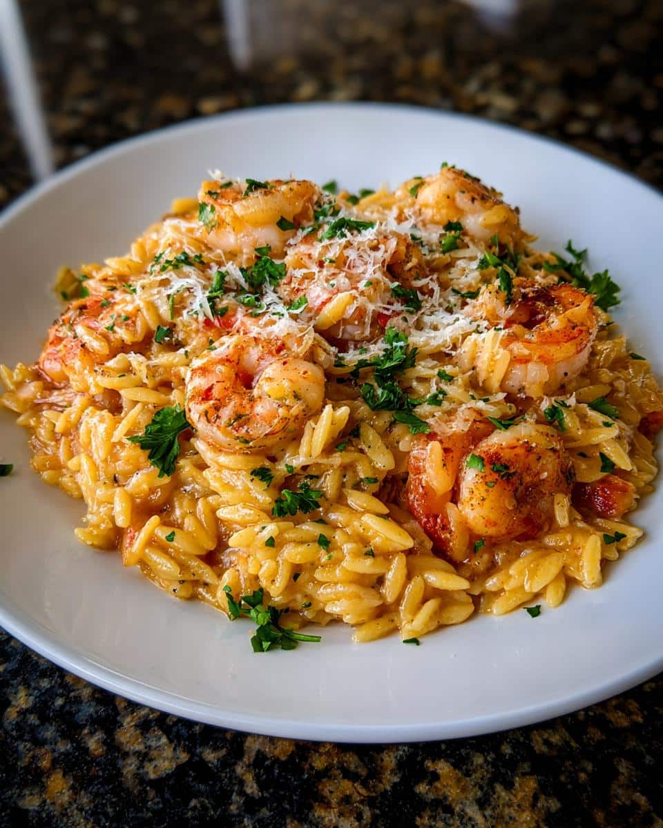 Shrimp Parmesan Orzo Skillet - detail 1