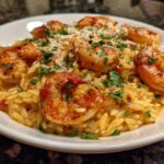 Shrimp Parmesan Orzo Skillet