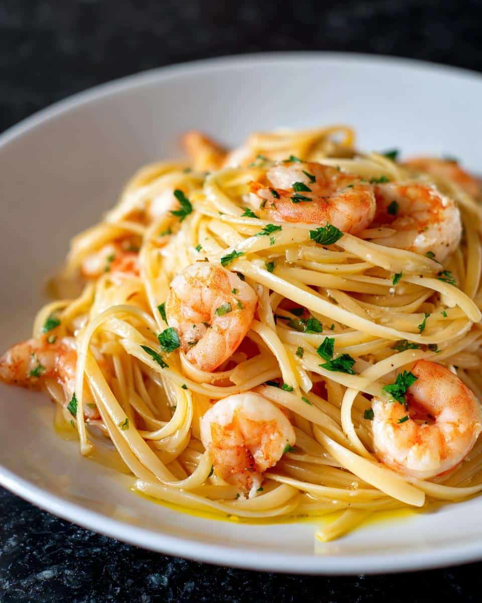 Shrimp Scampi–Style Linguine (Alcohol-Free) - detail 1