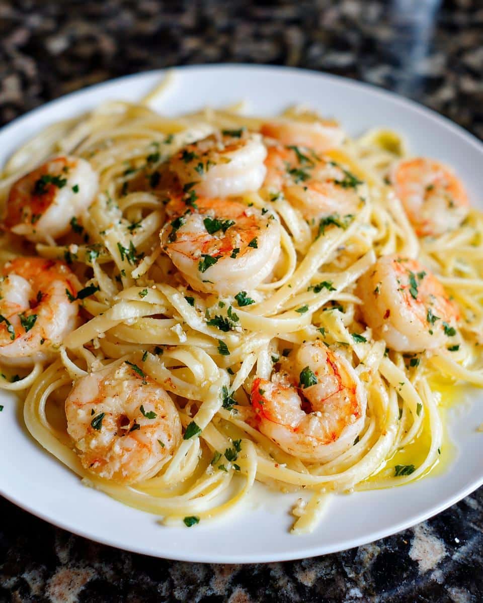 Shrimp Scampi–Style Linguine (Alcohol-Free) - detail 2