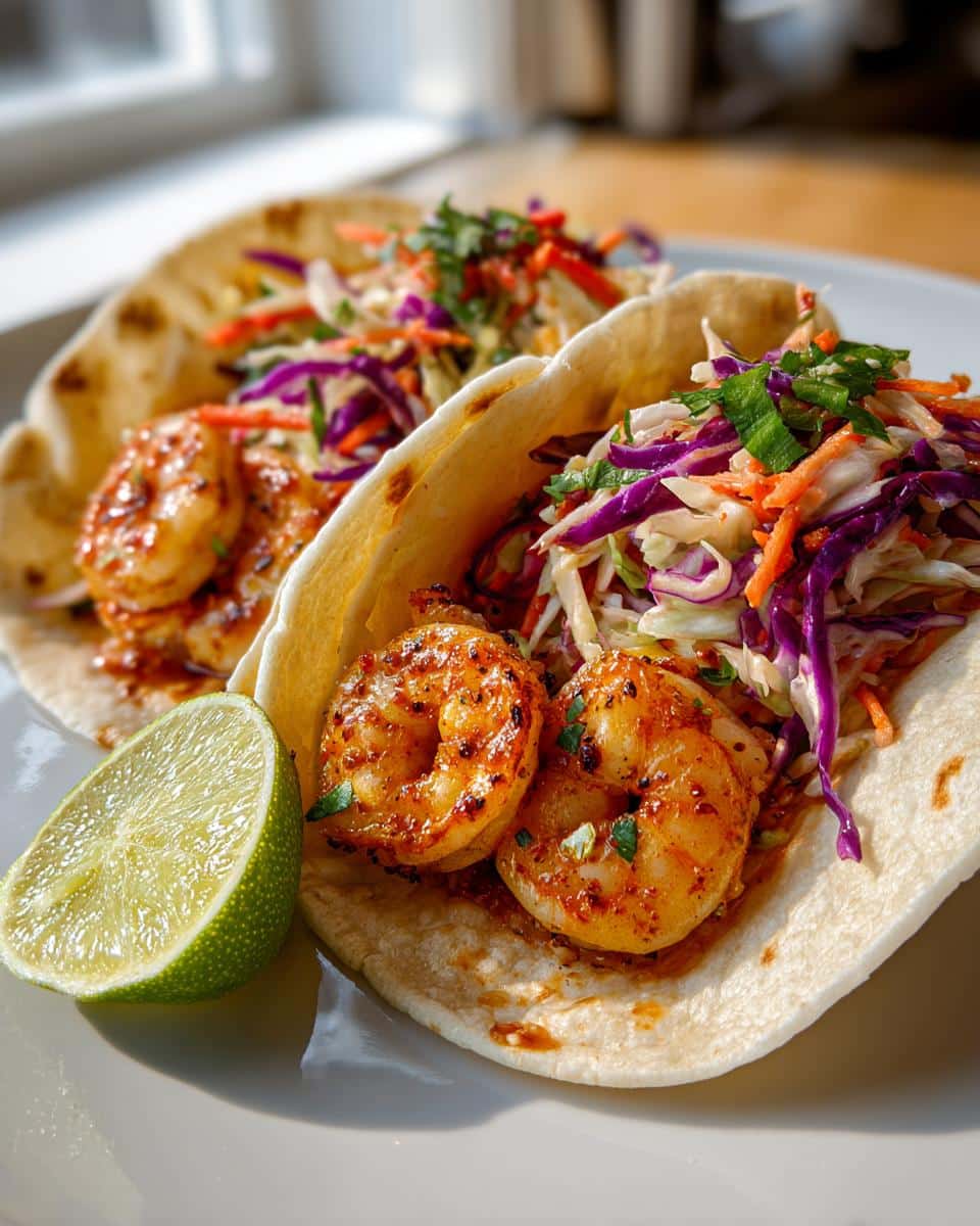 Shrimp Tacos with Winter Slaw - detail 2
