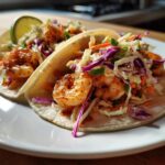 Shrimp Tacos with Winter Slaw