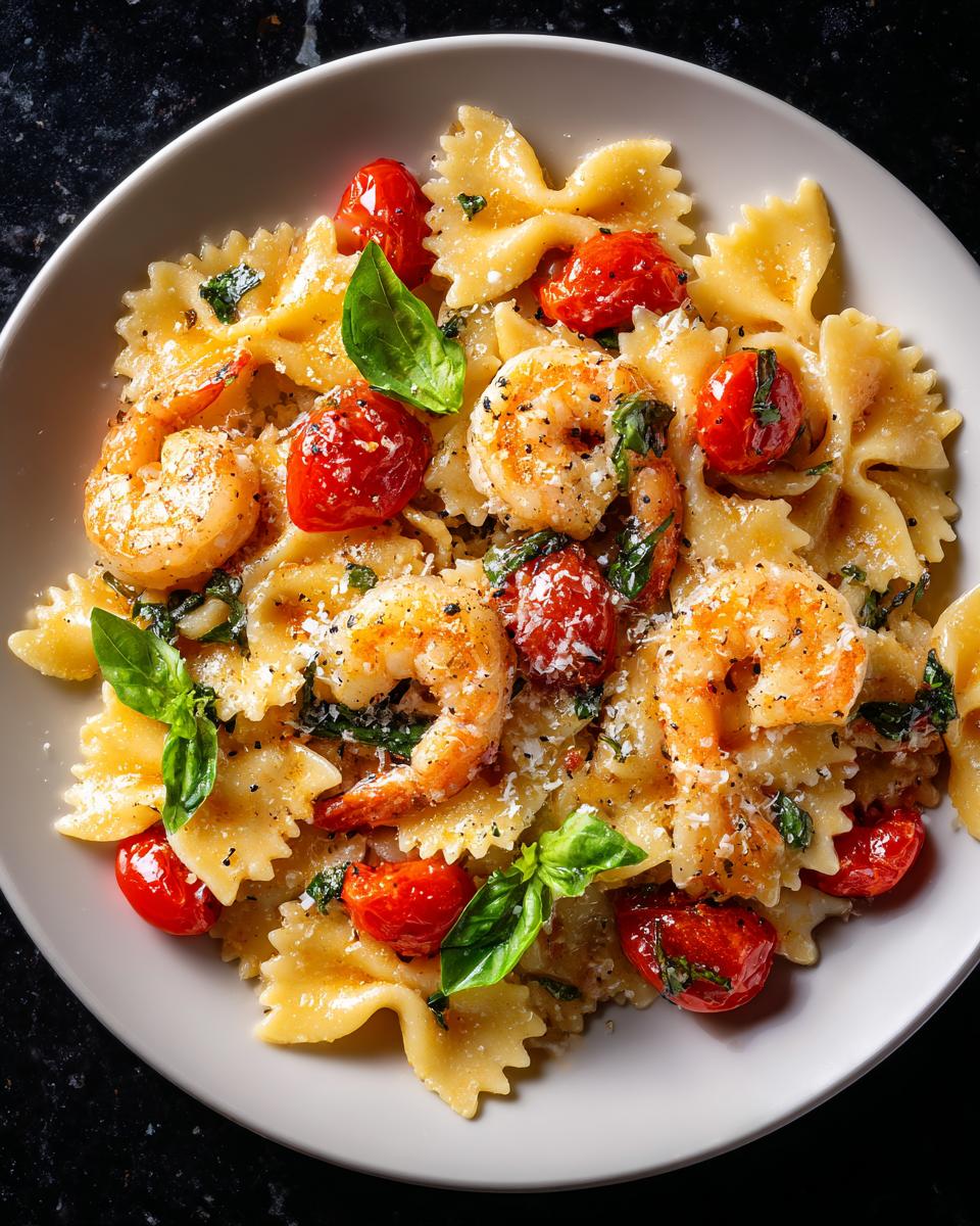 Shrimp Tomato Basil Bowtie Pasta - detail 1