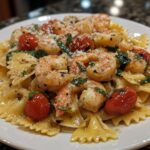 Shrimp Tomato Basil Bowtie Pasta