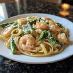 Shrimp and Asparagus Alfredo