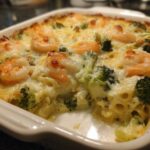 Shrimp and Broccoli Alfredo Bake