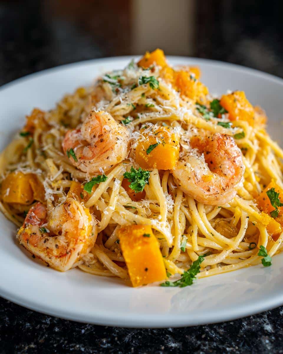 Shrimp and Butternut Squash Pasta - detail 4