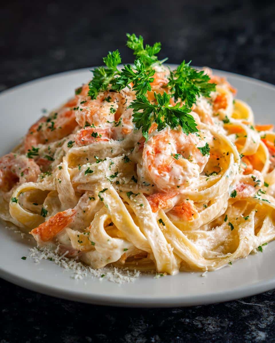 Shrimp and Carrot Creamy Tagliatelle - detail 1