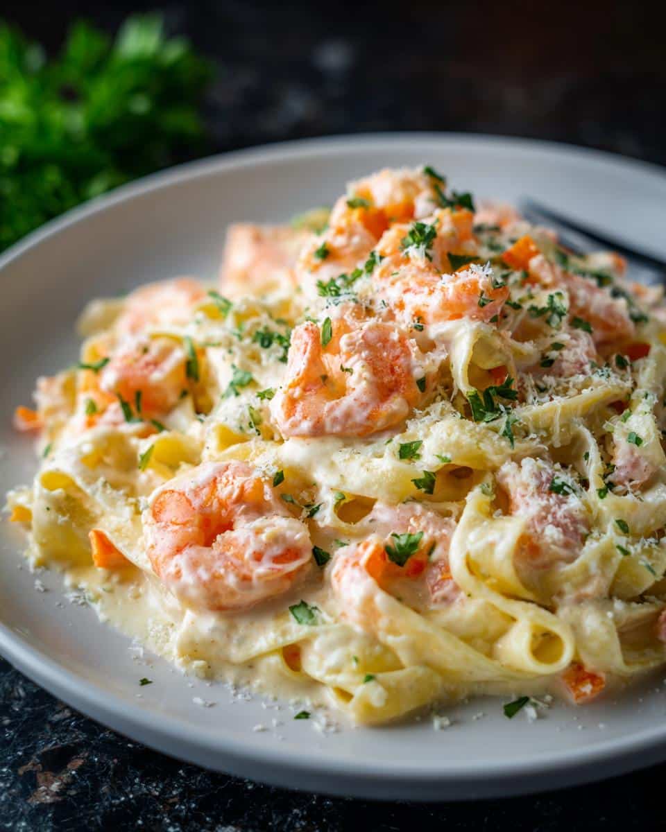 Shrimp and Carrot Creamy Tagliatelle - detail 3