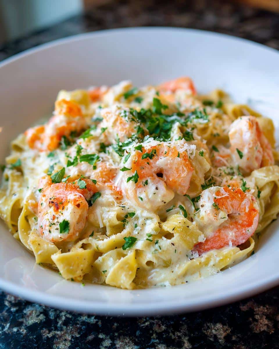 Shrimp and Carrot Creamy Tagliatelle - detail 4