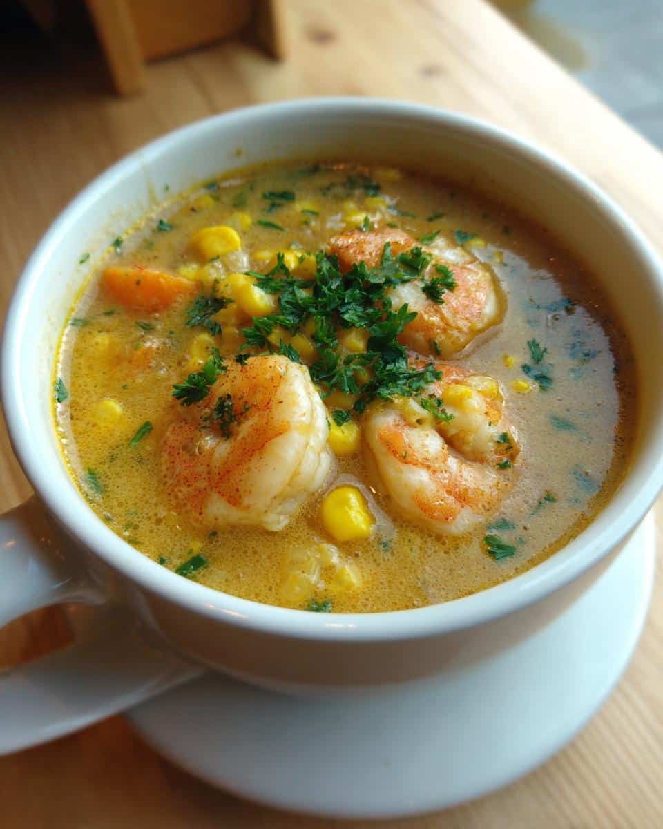 Shrimp and Corn Chowder - detail 1