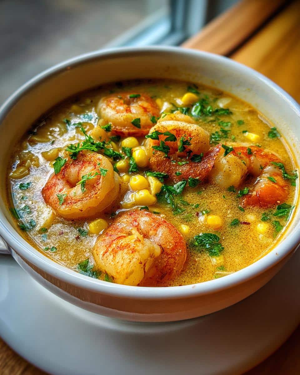 Shrimp and Corn Chowder - detail 2