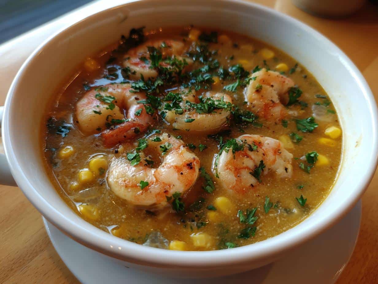 Shrimp and Corn Chowder - detail 3