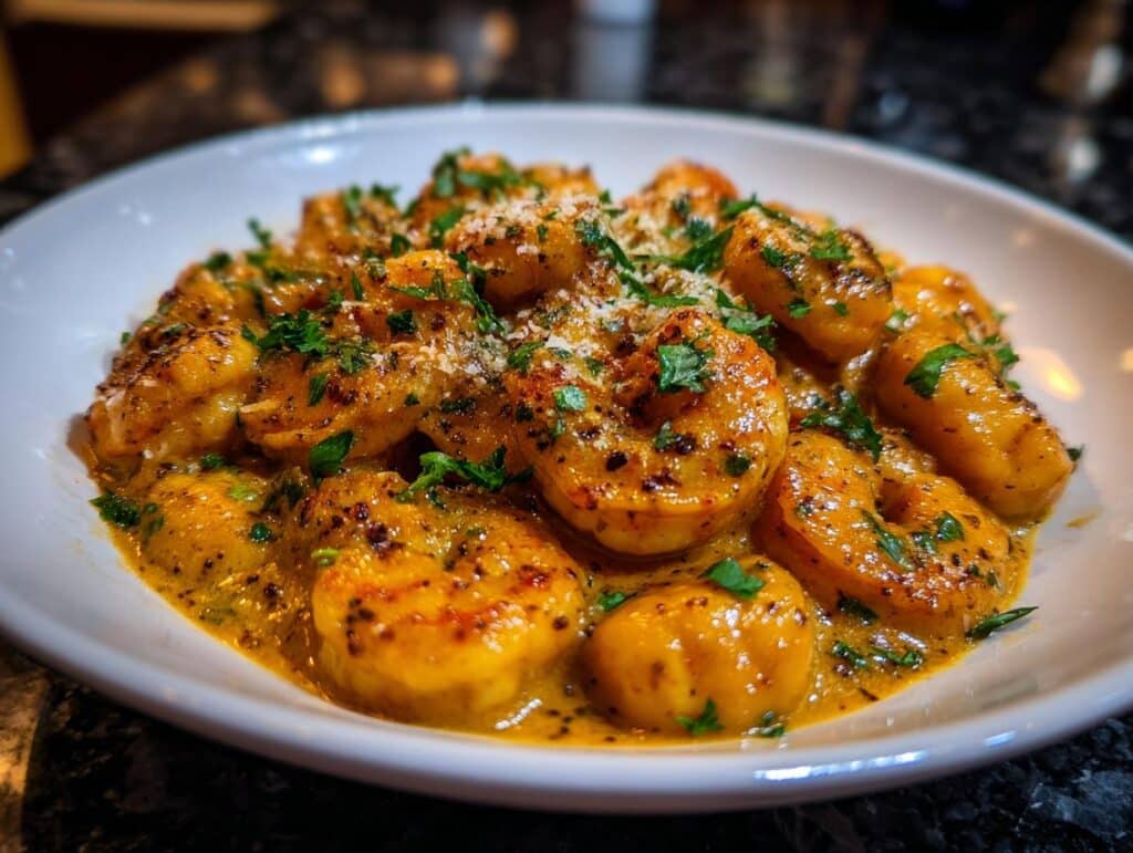 Shrimp and Creamy Cajun Gnocchi