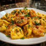 Shrimp and Creamy Parmesan Tortellini